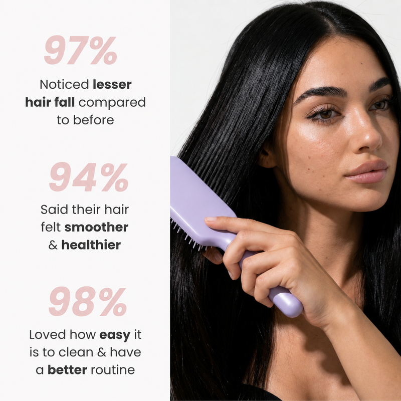 That Clump of Hair in Your Brush? Gone in One Second.