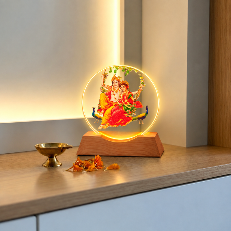 Radha Krishna Ring Lamp
