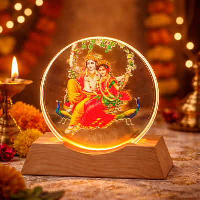 Radha Krishna Ring Lamp