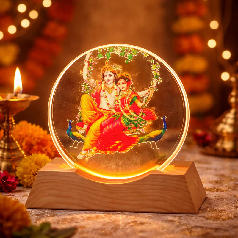 Radha Krishna Ring Lamp